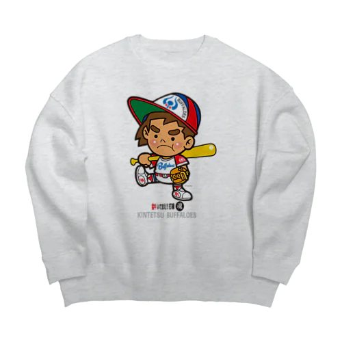 ★D★《ファンシーバッファ君：スタンダードポーズ》 Big Crew Neck Sweatshirt