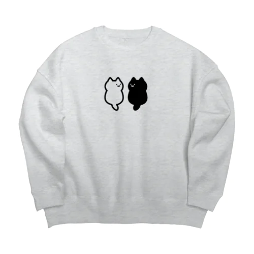 正面のわからないねこ Big Crew Neck Sweatshirt