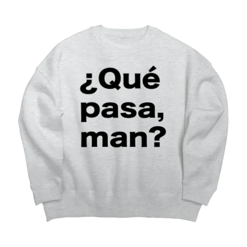 ¿Qué pasa,man?（ケパサメン）黒文字 Big Crew Neck Sweatshirt