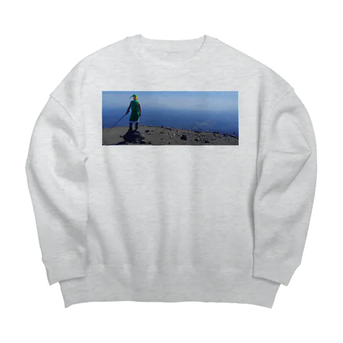 山頂の思い出 Big Crew Neck Sweatshirt