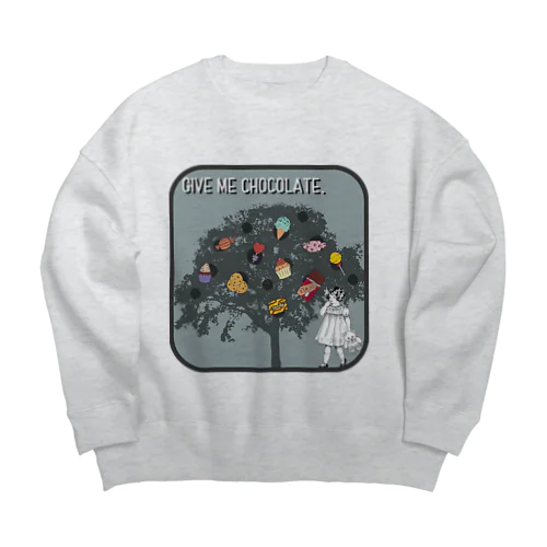 ギブミーチョコレィト Big Crew Neck Sweatshirt