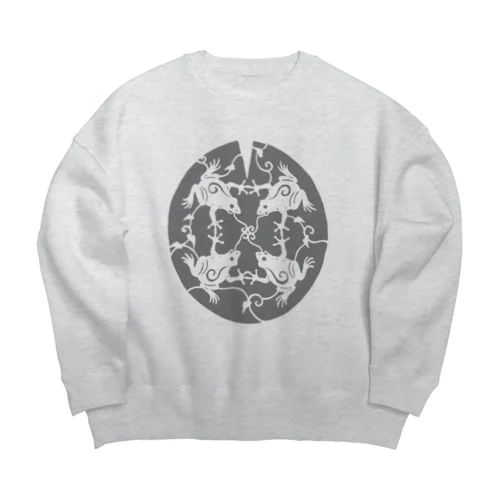 かえるのうた Big Crew Neck Sweatshirt