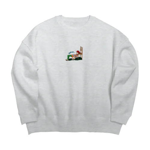 chill outボーイ Big Crew Neck Sweatshirt