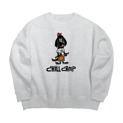 chill camp dog Big Crew Neck Sweatshirt