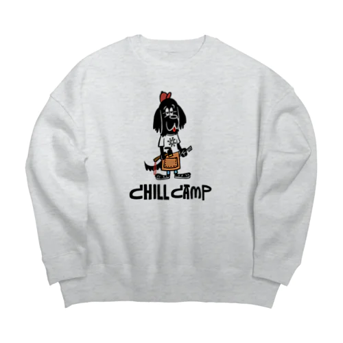 chill camp dog ビッグシルエットスウェット