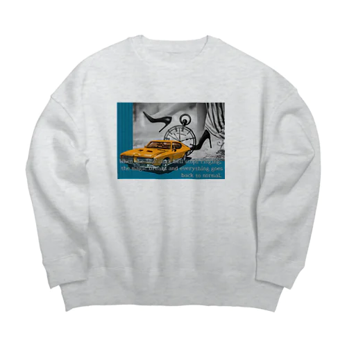 ０時の魔法 Big Crew Neck Sweatshirt