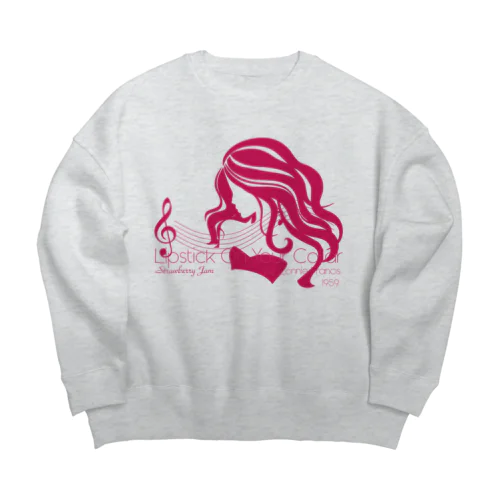 LIPSTICK ON YOUR COLLAR Big Crew Neck Sweatshirt