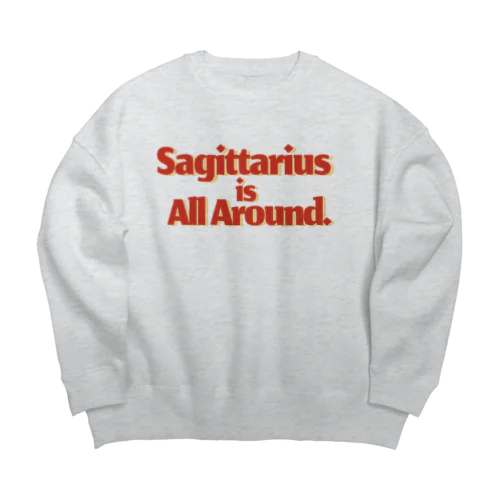 【射手座】Sagittarius is All Around.(いて座はそこかしこに) Big Crew Neck Sweatshirt