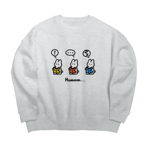 読書タイム Big Crew Neck Sweatshirt