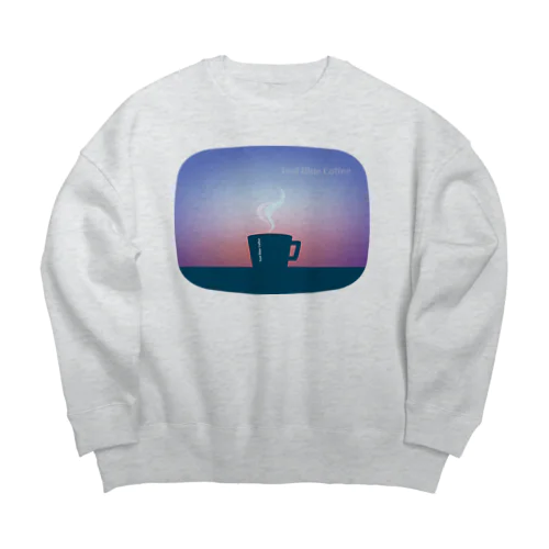 Teal Blue Hour Big Crew Neck Sweatshirt