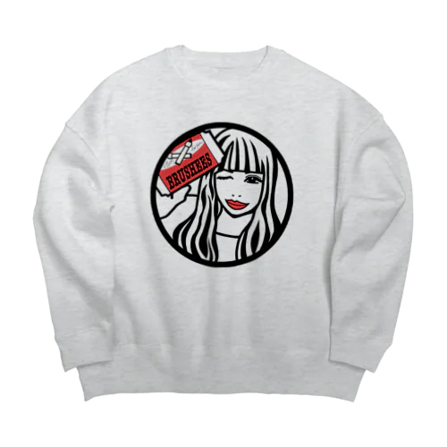 BRUSHEESオリジナル Big Crew Neck Sweatshirt