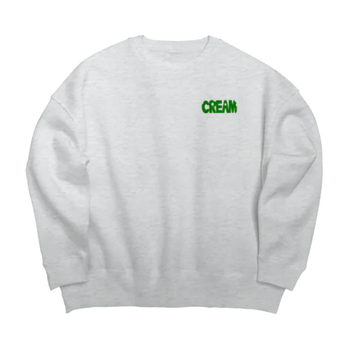 CREAM🍨 Big Crew Neck Sweatshirt