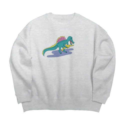 スピノサウルス［3］後期 Big Crew Neck Sweatshirt