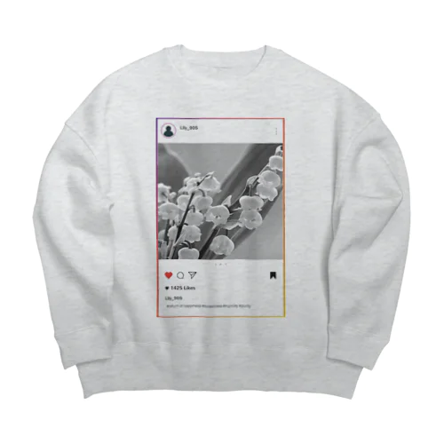 すずらん Big Crew Neck Sweatshirt