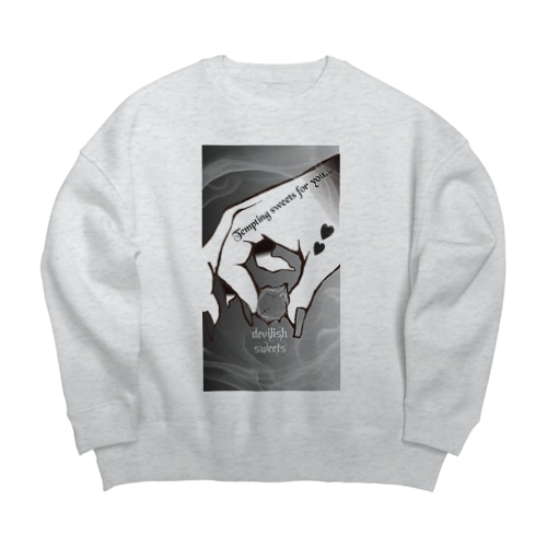 夜闇のお菓子🖤リュウリントウ🖤デザイン Big Crew Neck Sweatshirt