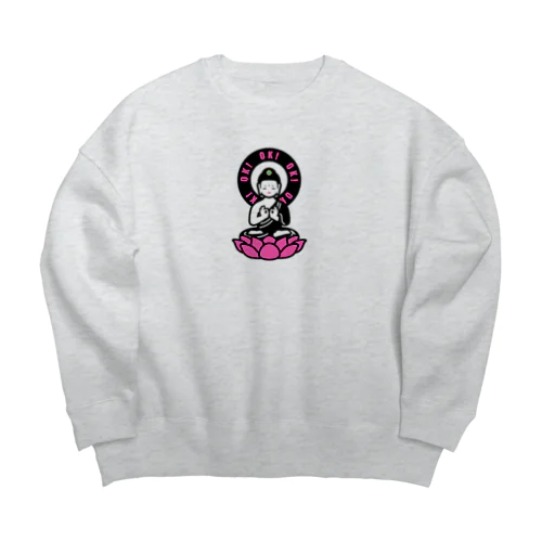 OK! BUDDHA Big Crew Neck Sweatshirt