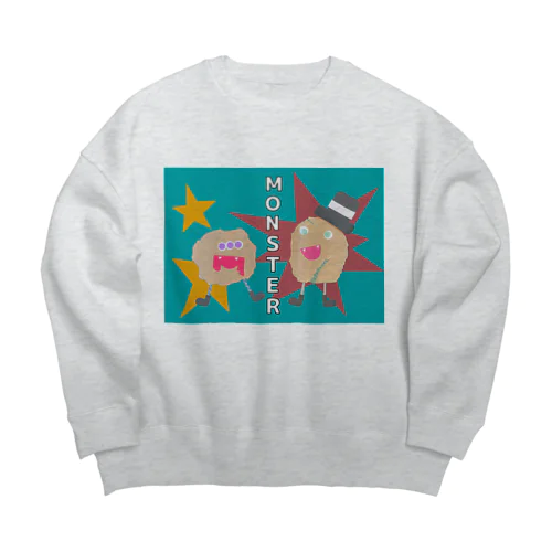 モンスター(1号、2号) Big Crew Neck Sweatshirt