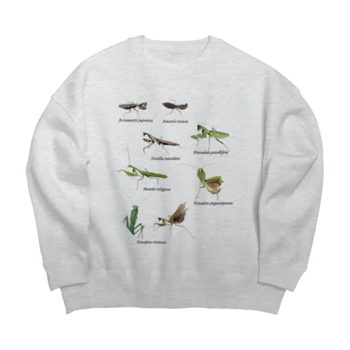 関東のカマキリ Big Crew Neck Sweatshirt