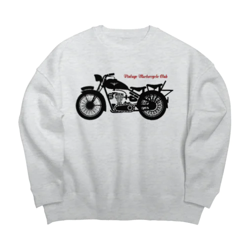 VINTAGE MOTORCYCLE CLUB Big Crew Neck Sweatshirt