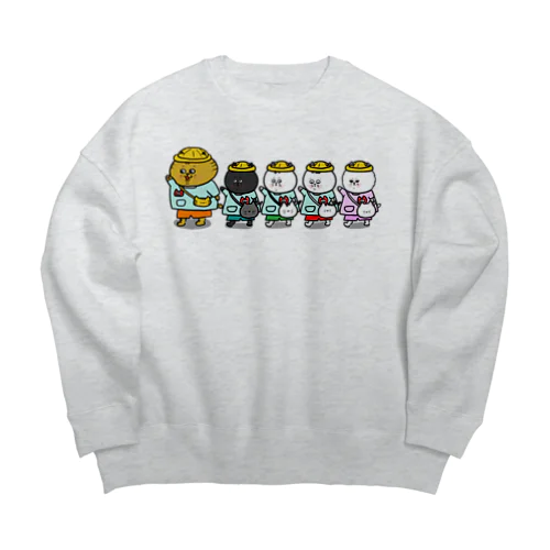 にゃん児 Big Crew Neck Sweatshirt