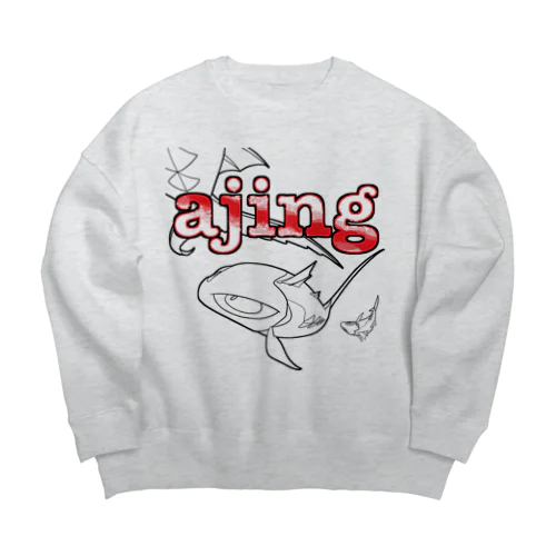 aging red Big Crew Neck Sweatshirt