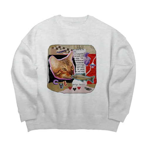 ねこ (概念) Big Crew Neck Sweatshirt