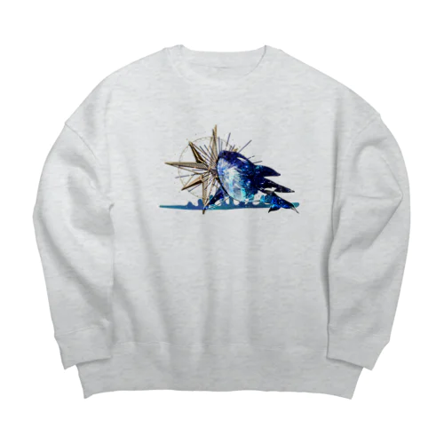 シャチ・コラージュ Big Crew Neck Sweatshirt