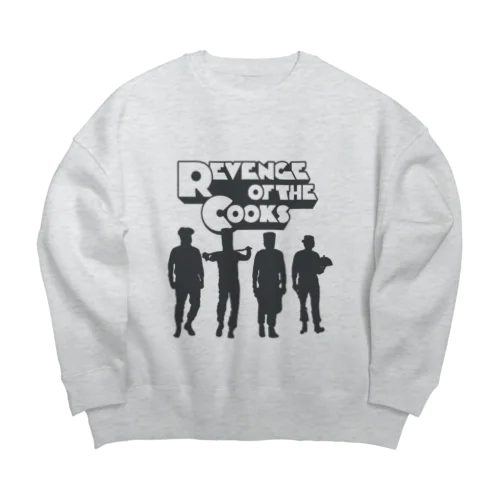 REVENGE OF THE COOKS（黒） Big Crew Neck Sweatshirt