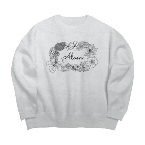 ALAM Bunga / LINE Big Crew Neck Sweatshirt