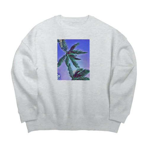 ヤシの木 Big Crew Neck Sweatshirt