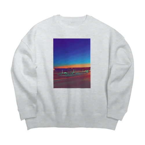 夕暮れ Big Crew Neck Sweatshirt