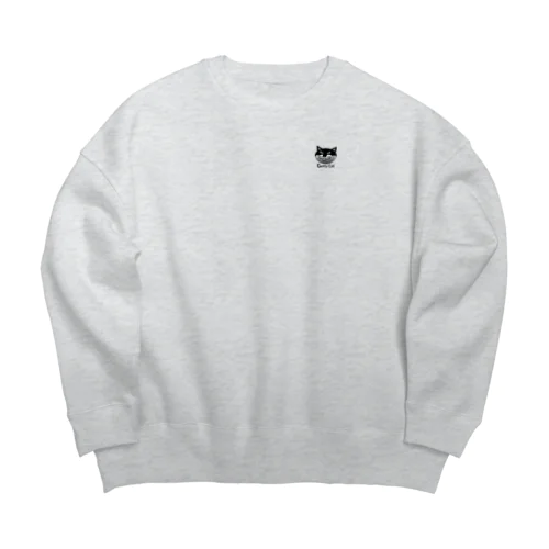 ネコのゲッティ/Getty Cat（character small） Big Crew Neck Sweatshirt