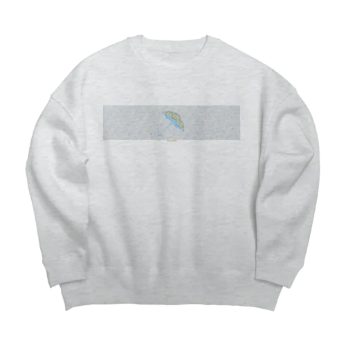 はなやぐ梅雨 Big Crew Neck Sweatshirt