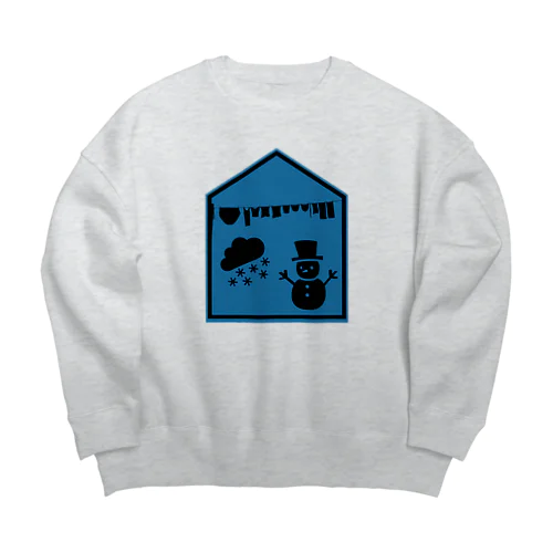 リモートワーク Big Crew Neck Sweatshirt