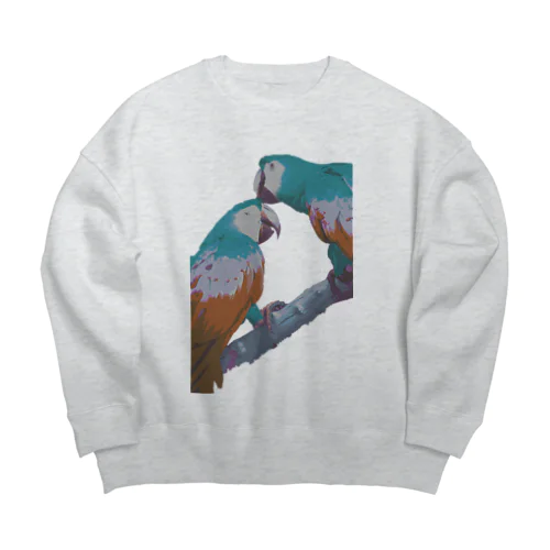 おでこかじり鳥 Big Crew Neck Sweatshirt