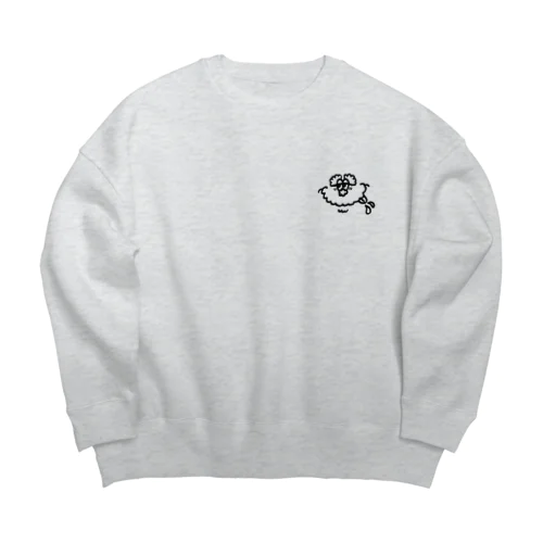 simple is mos  Big Crew Neck Sweatshirt