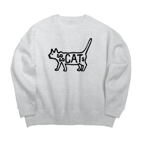 GOGOCATS　 Big Crew Neck Sweatshirt