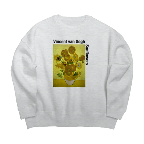 ゴッホのひまわり Tシャツ Big Crew Neck Sweatshirt