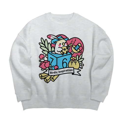 Chubby Bird オカメインコとマンドリン　Birdic Inspiration Big Crew Neck Sweatshirt