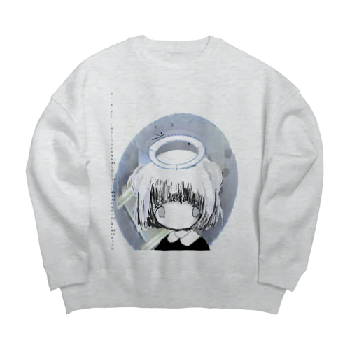 角砂糖擬人化 Big Crew Neck Sweatshirt