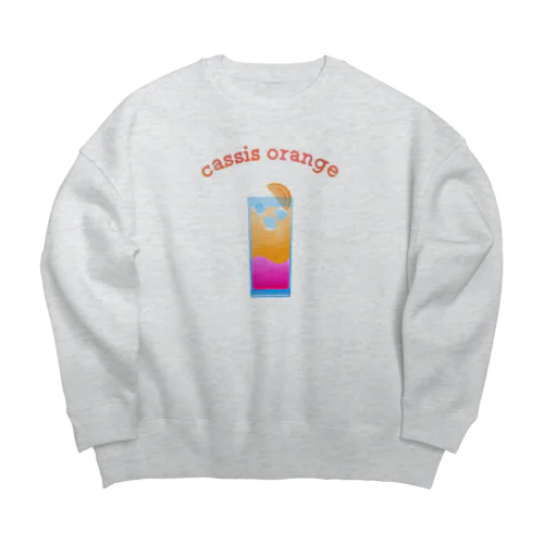 カシスオレンジ Big Crew Neck Sweatshirt