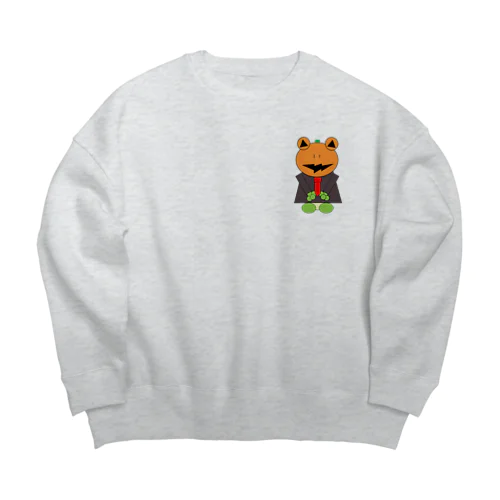 ハロウィン　パンプキンパパ  Big Crew Neck Sweatshirt