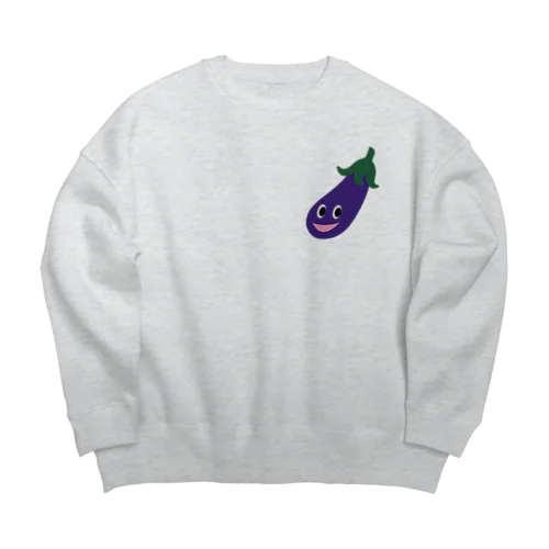 おナスくん Big Crew Neck Sweatshirt