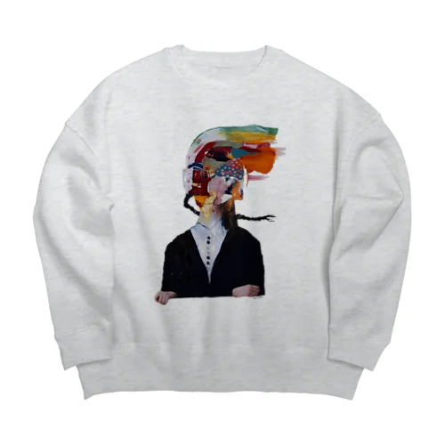 ふつうに2美 Big Crew Neck Sweatshirt