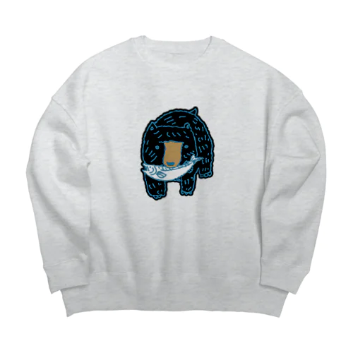 キムンカムイくん Big Crew Neck Sweatshirt