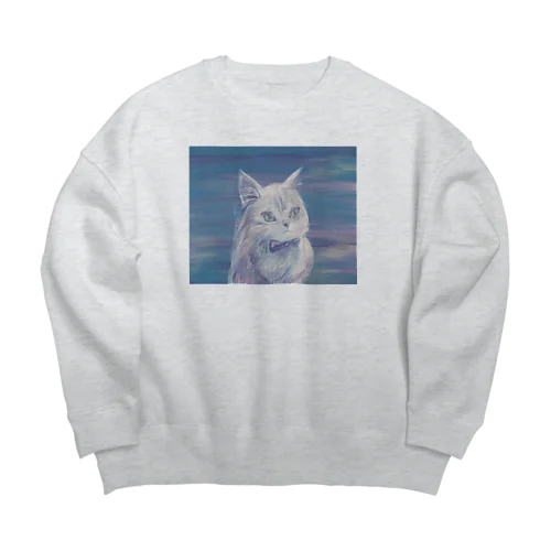 シロネコ Big Crew Neck Sweatshirt