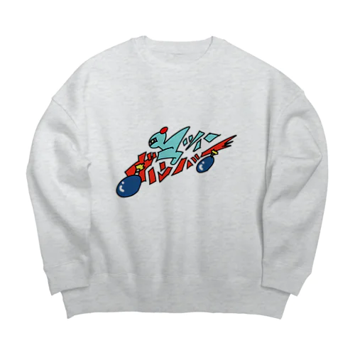 マッハボンバーロゴ Big Crew Neck Sweatshirt