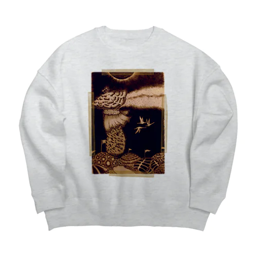 キノコ王子の転生 Big Crew Neck Sweatshirt