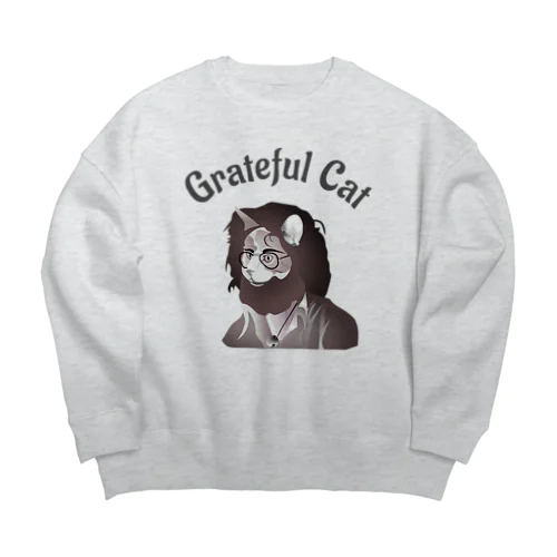 Grateful Cat h.t. ビッグシルエットスウェット