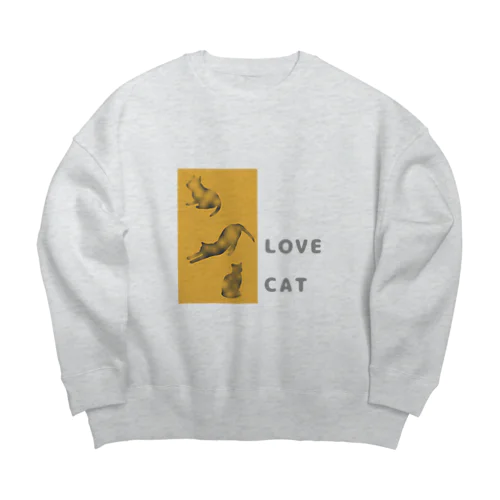 LOVE CAT Big Crew Neck Sweatshirt